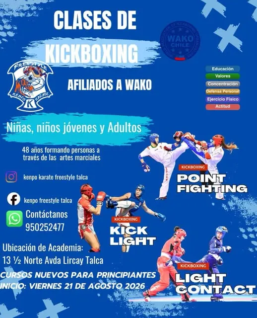 Afiche de la academia: Kickboxing WAKO