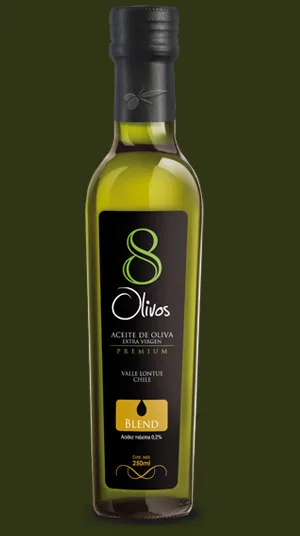 Botella de aceite de oliva 8 Olivos Premium Blend de Agrícola Don Rafael