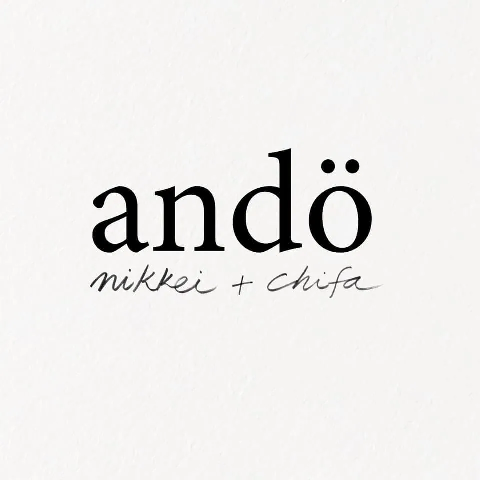 Wordmark real de Andö: andö nikkei + chifa
