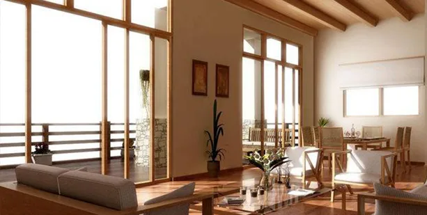 Interior de vivienda construida por Lazcano