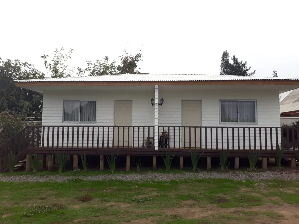 Terraza con baranda — Cabañas del Pinar, Curepto