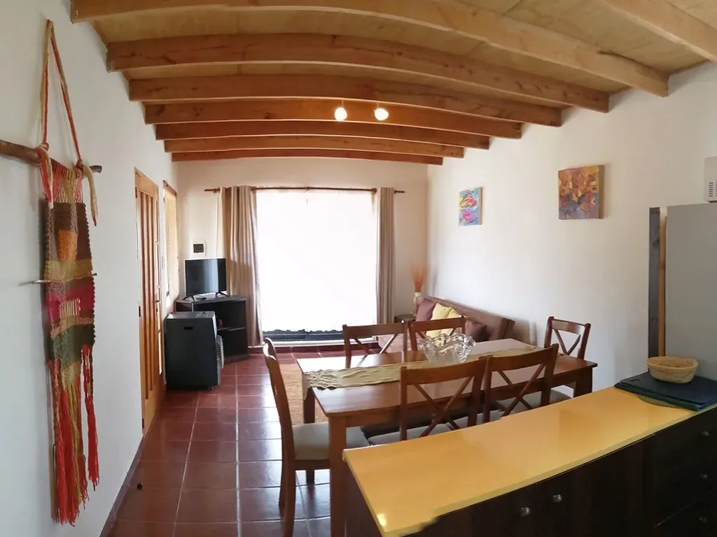 Interior de la cabaña Villa Verde