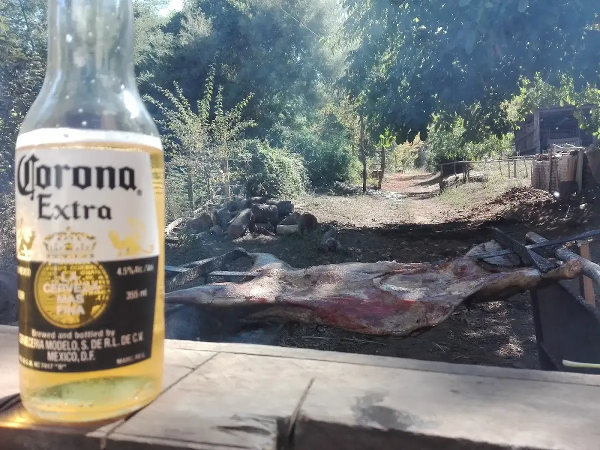 Sector de quinchos y mesa de pool dentro del camping