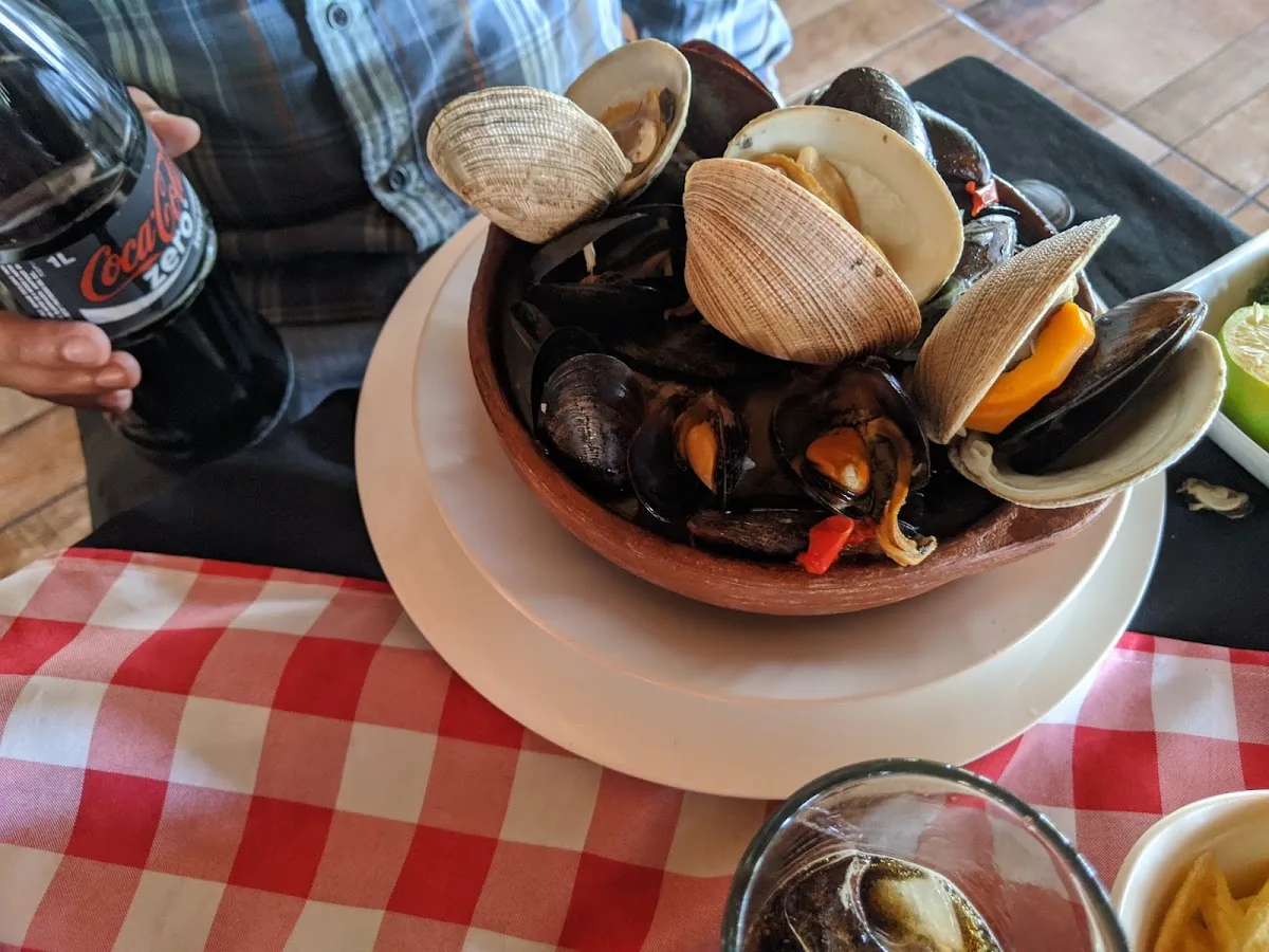 Mariscos al plato — plato de Casa de Campo, San Clemente