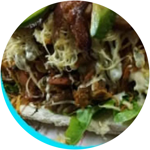 Pepito de 22 cm con mix de carnes y palta