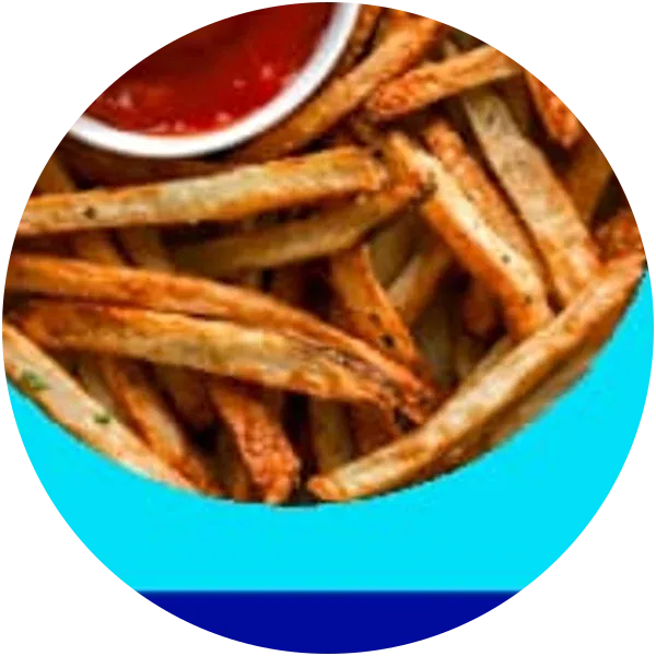 Salchipapas en plato