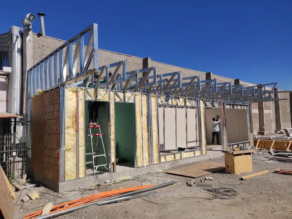 Entramado de steel frame en ampliación de Constructora Gilaco