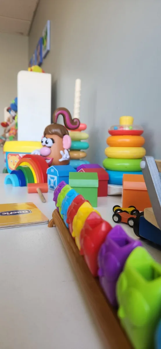 Juguetes y material didáctico de la consulta