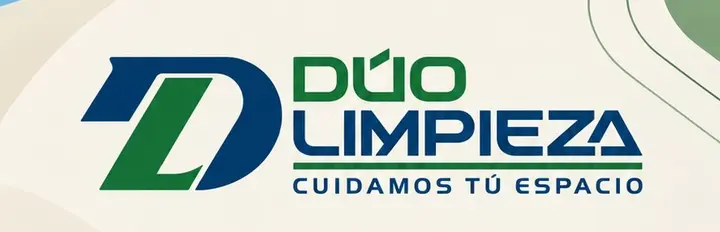 Logo de Dúo Limpieza SpA: letra D con sombrero huaso y cinta chilena