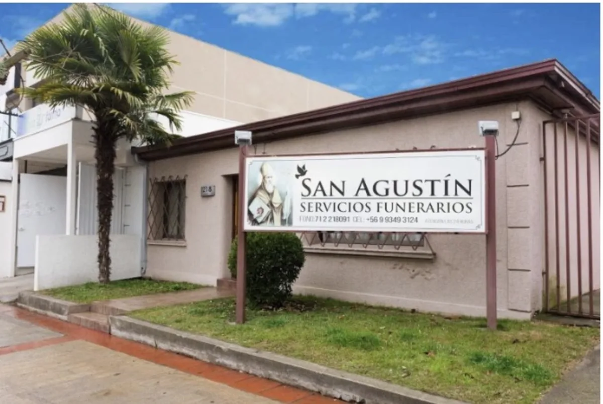 Fachada de Funerales San Agustín en Siete Norte 1218, Talca
