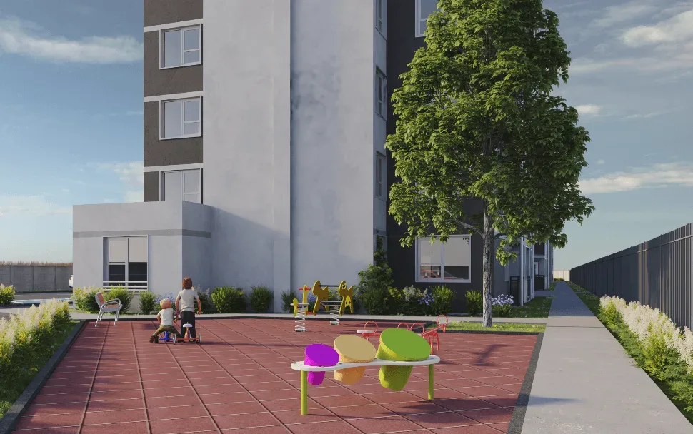 Render referencial del proyecto Plaza Cautín en Temuco