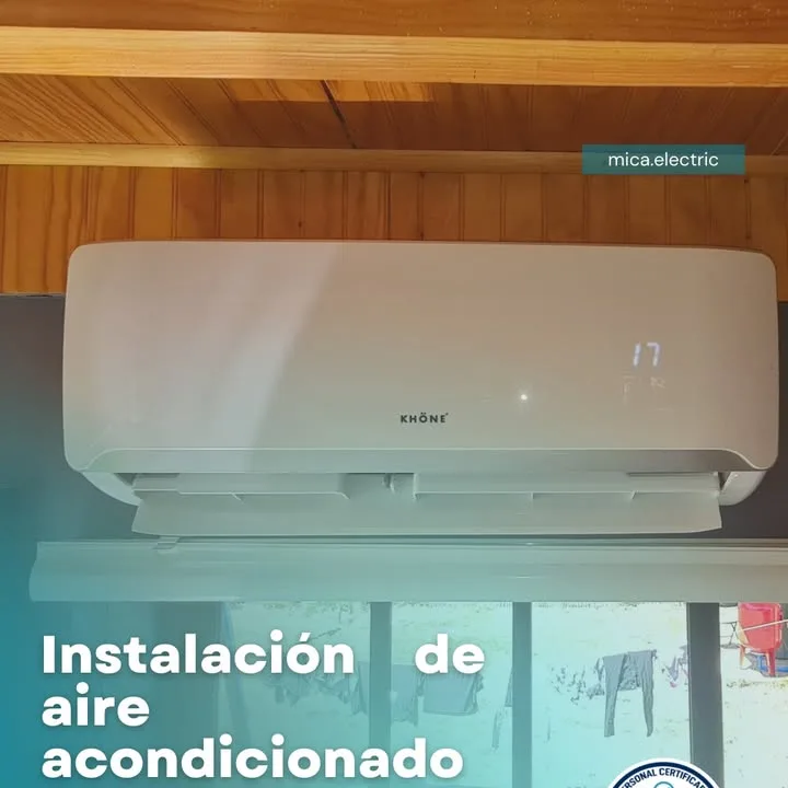 Equipo de aire acondicionado instalado
