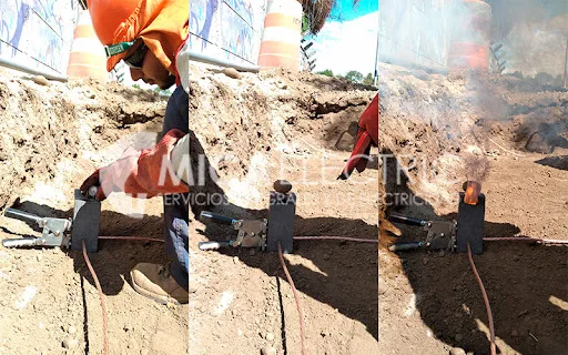 Soldadura exotérmica en puesta a tierra