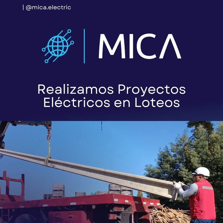 Montaje de poste con grúa en terreno