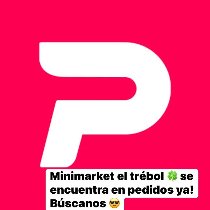 Afiche publicado por El Trébol avisando que también vende por PedidosYa