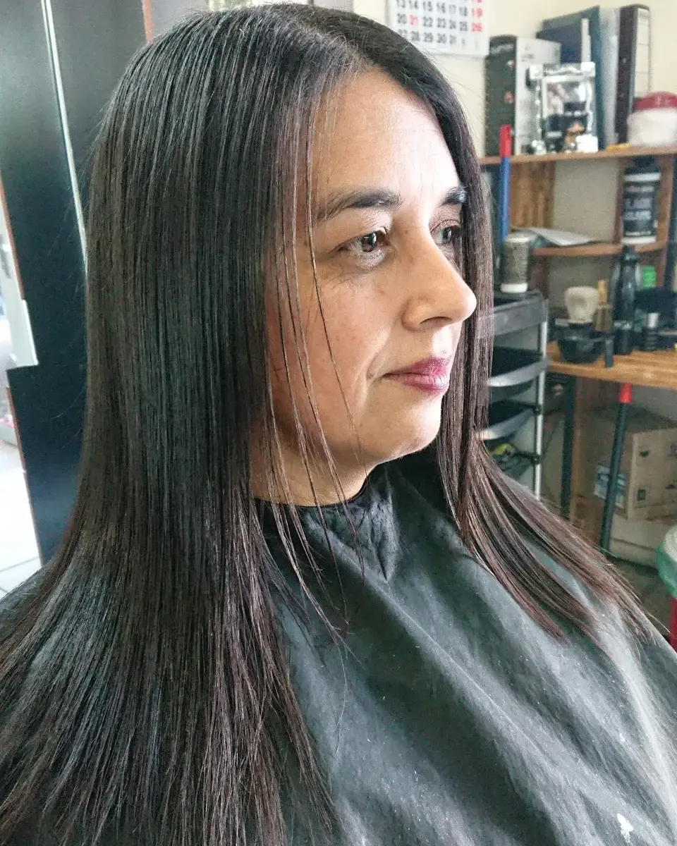 Corte de dama en la peluquería