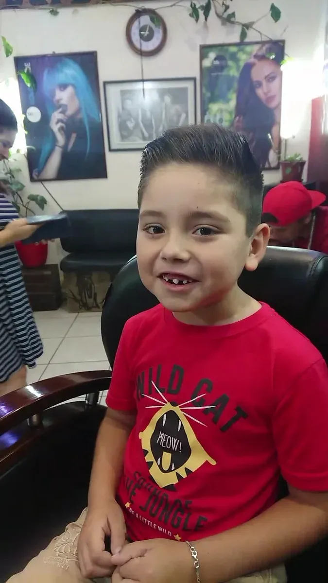 Corte de niño terminado en Barber’s Glam