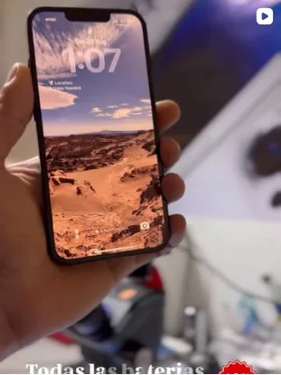 batería de celular en el banco de Promax