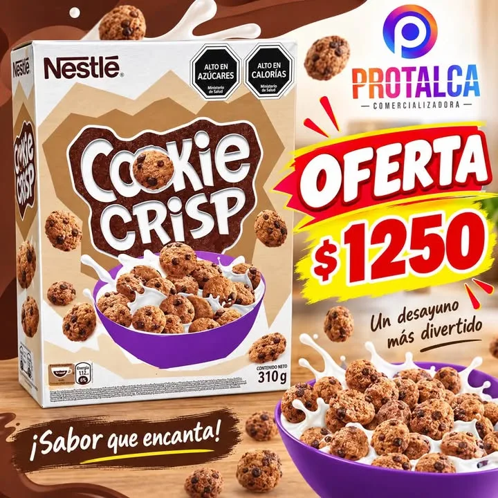 Flyer de Protalca: cereal Cookie Crisp 310 g en oferta a $1.250