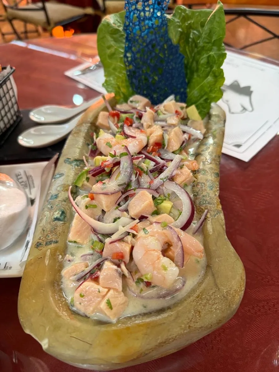 Ceviche fresco servido en Restaurant Koyotte Grill