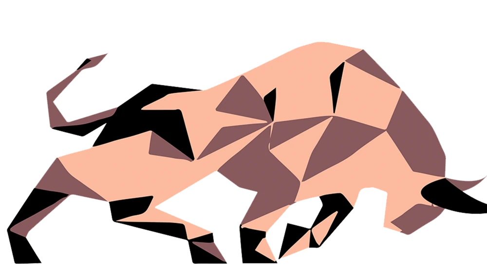 Toro geométrico, logo de Toro Bayo