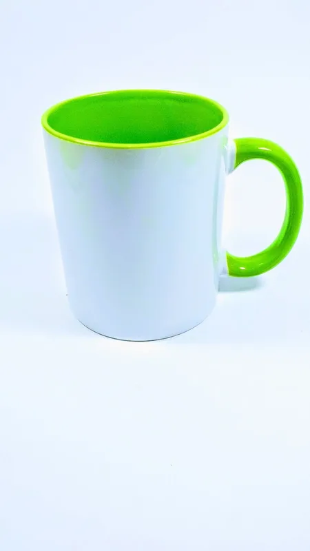 Tazón de color verde lima listo para sublimar